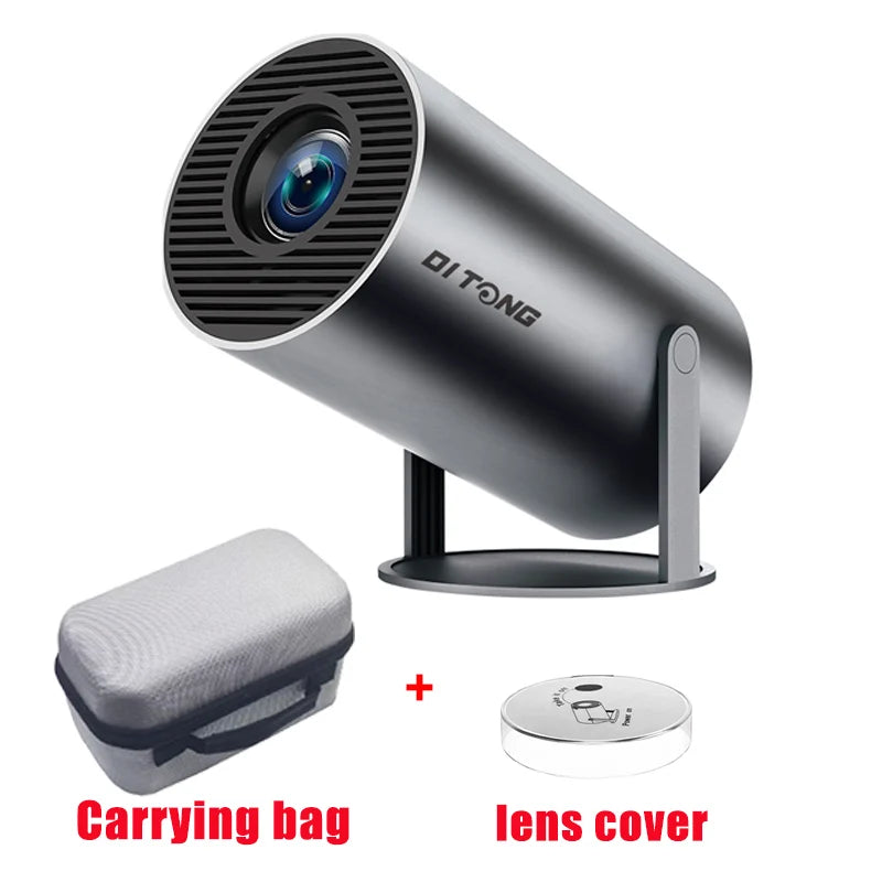 Projecteur portable DITONG HY300 Plus HD 4K 1280x720P Android LED Vidéo Home Theater Cinéma Mini Projecteur Téléphone Movie HY300 Pro"