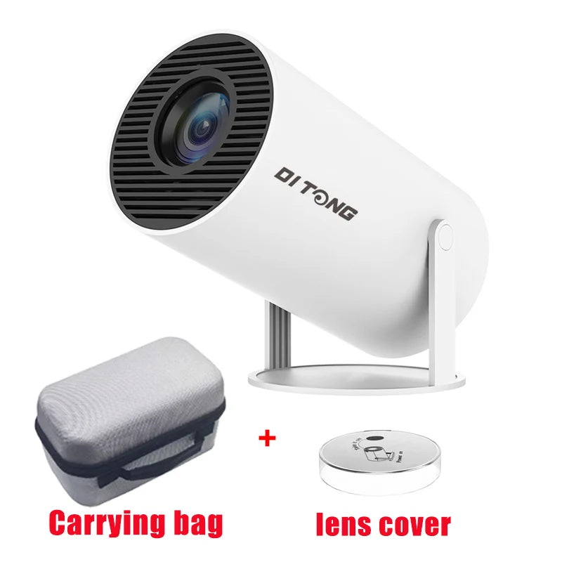 Projecteur portable DITONG HY300 Plus HD 4K 1280x720P Android LED Vidéo Home Theater Cinéma Mini Projecteur Téléphone Movie HY300 Pro"