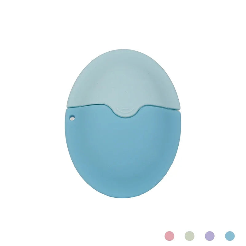 Applicateur de Crème Solaire en Silicone Ovale - Flacons Rechargeables pour Lotion et Crème, Portable pour Voyage en Plein Air, Camping"